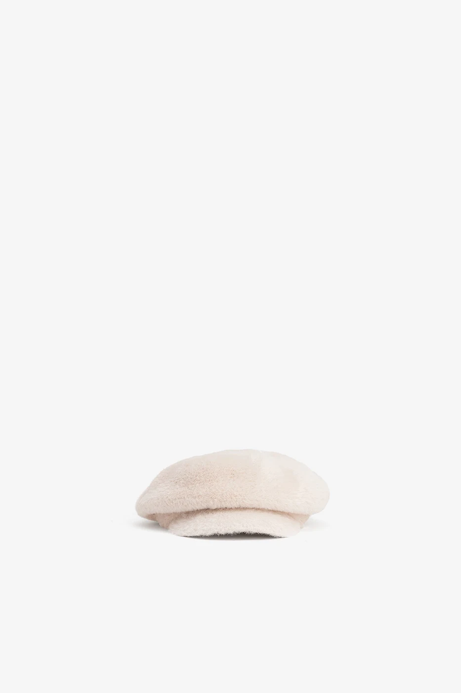 GRETA — Boina de pelo sintético beige. - 101