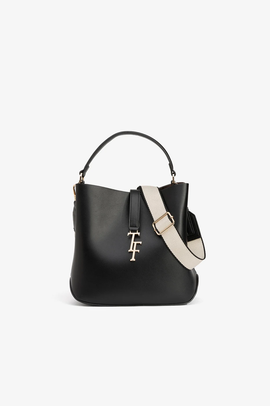 Bolso negro con asa ancha - Negro