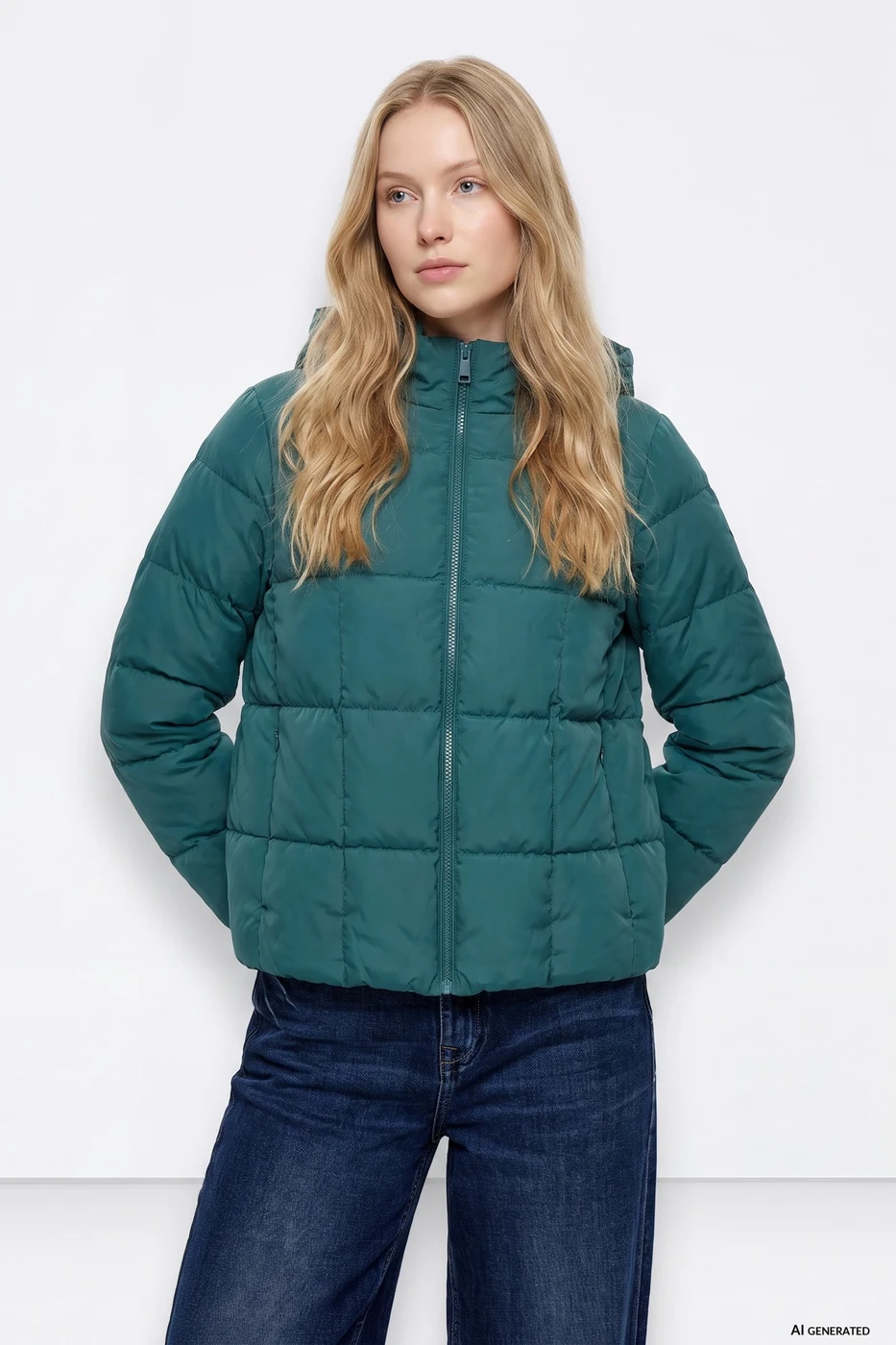 Chaqueta oversize verde oscuro - Verde