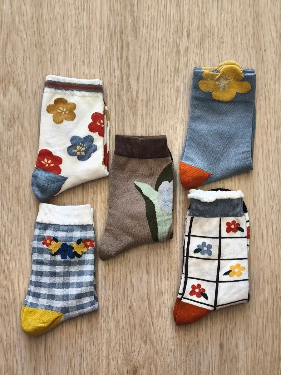 Calcetines de flores