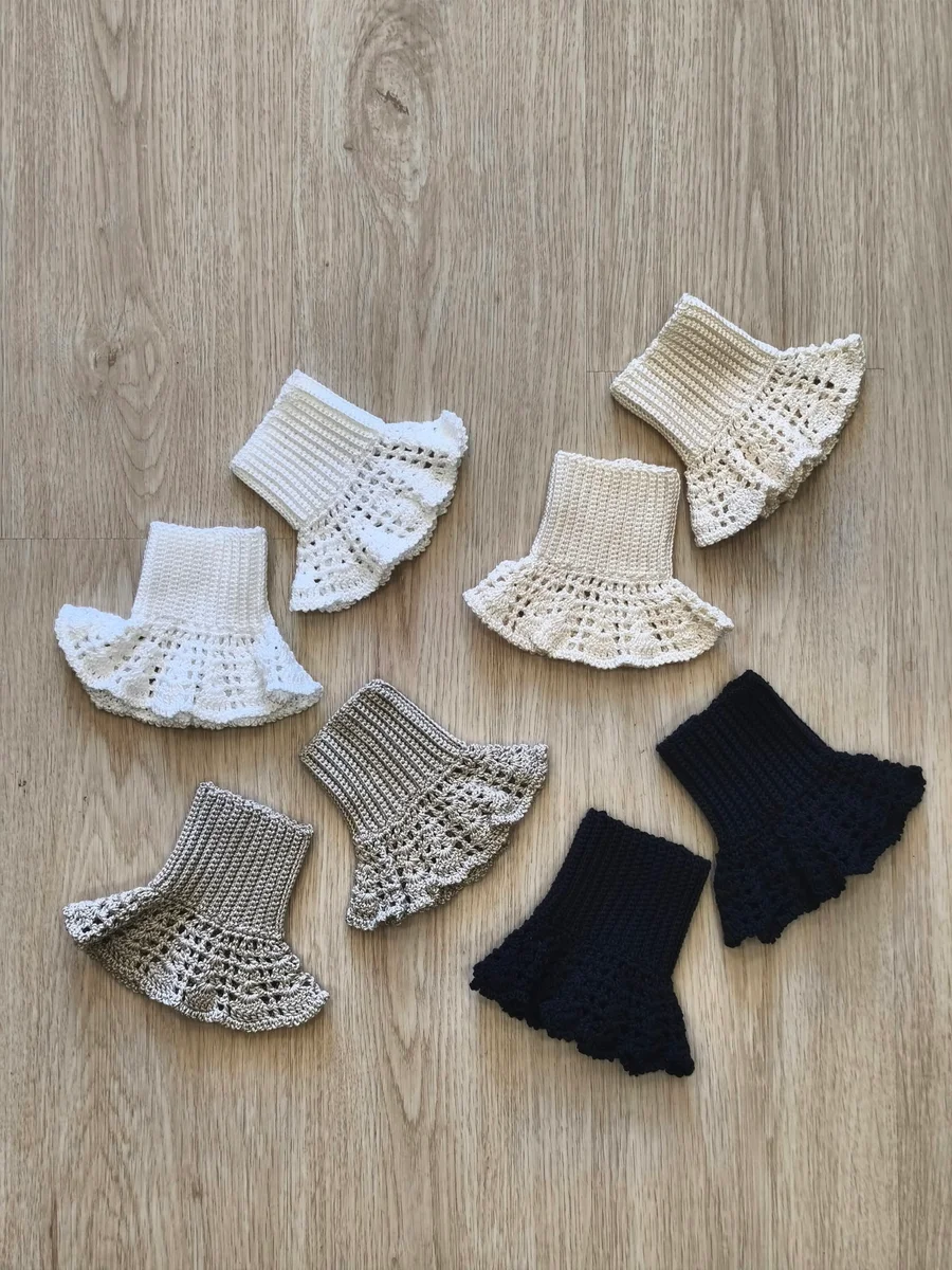 Puños de crochet