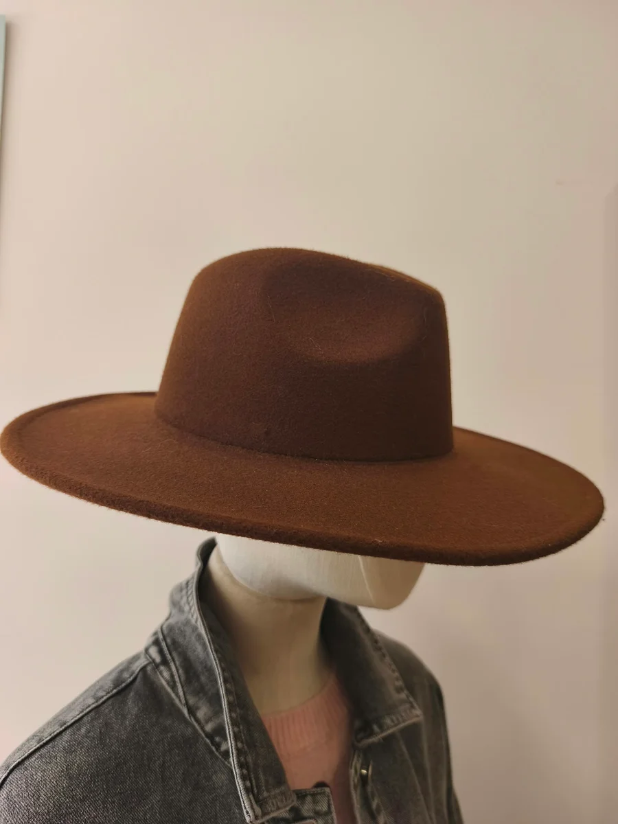 Sombrero de ala ancha - Marrón