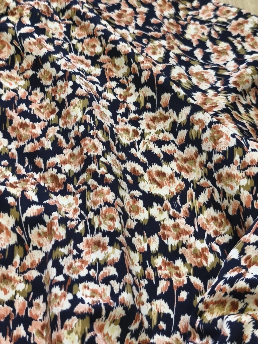 Cazadora bomber de flores - Azul marino (flores)