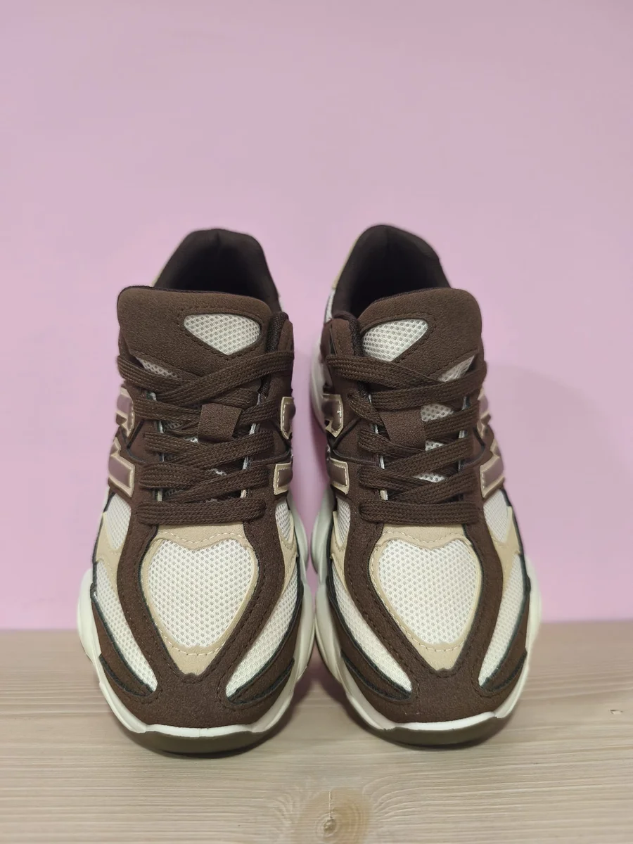 Zapatillas deportivas de plataforma - Marrón