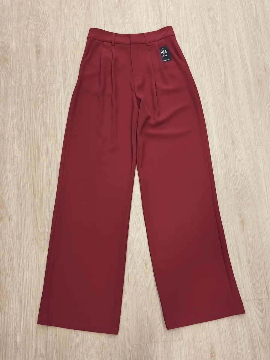 Pantalón palazzo - Granate