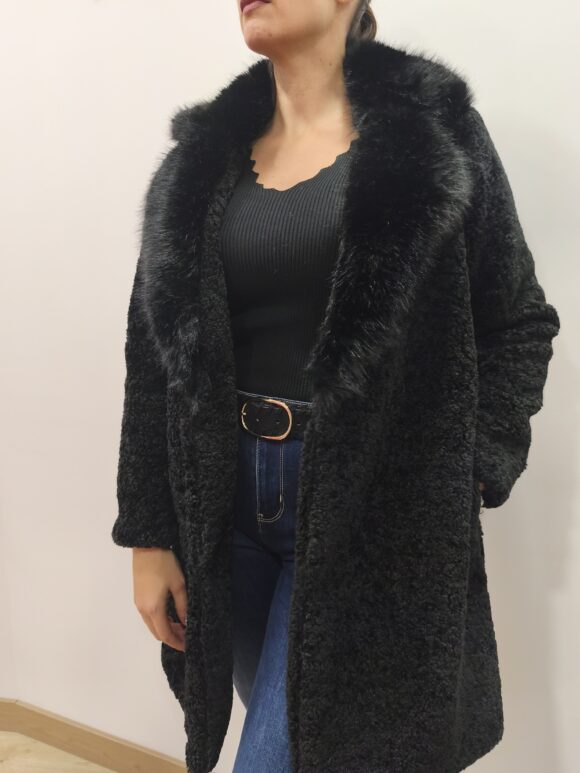 Abrigo borreguito y pelo (+colores)