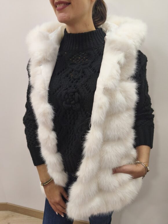 Chaleco pelo capucha (+colores)