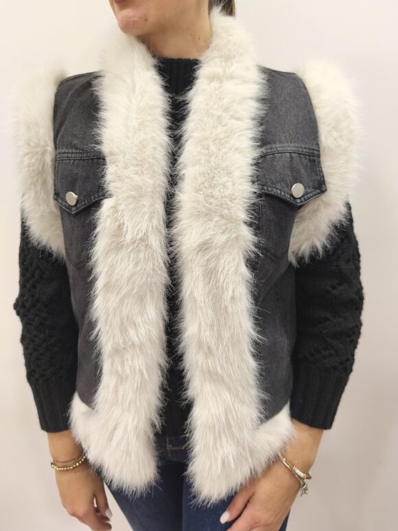 Chaleco vaquero pelo