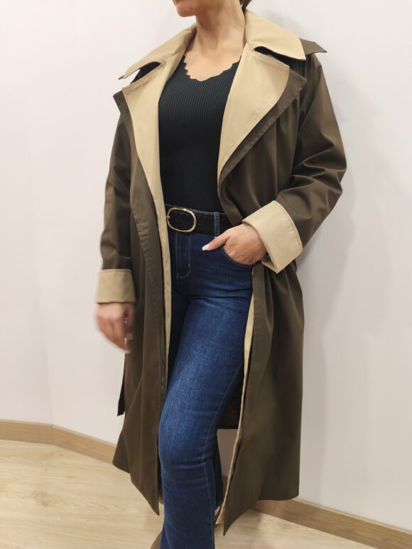 Trench doble chocolate