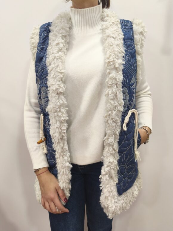 Chaleco vaquero forrado