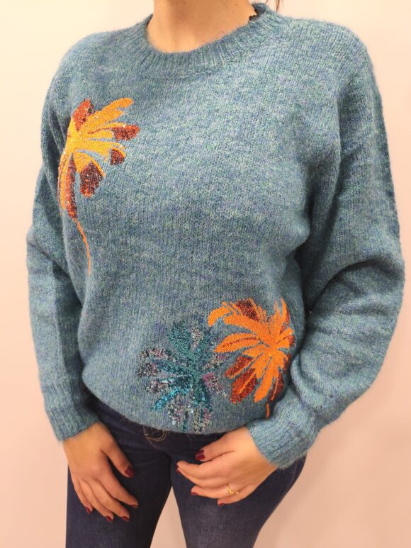 Jersey palmeras verdeagua