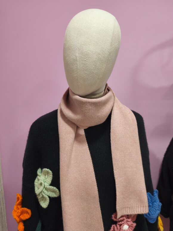 Bufanda básica rosa